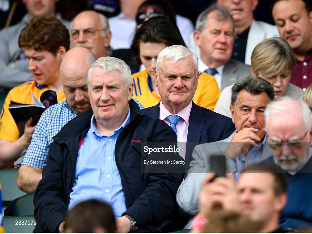 21 July 2024; Iar-Uachtarán Chumann Lúthchleas Gael Aogán Ó Fearghail before the GAA Hurling All-Ireland Senior Championship Final between Clare and Cork at Croke Park in Dublin. Photo by Stephen McCarthy/Sportsfile