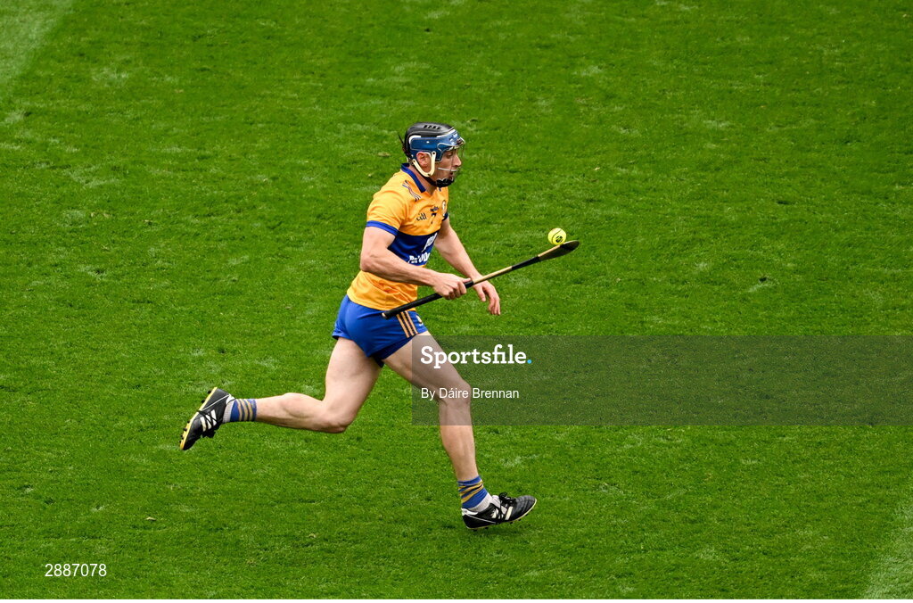 21 July 2024; David McInerney of Clare during the GAA Hurling All-Ireland Senior Championship Final between Clare and Cork at Croke Park in Dublin. Photo by Daire Brennan/Sportsfile