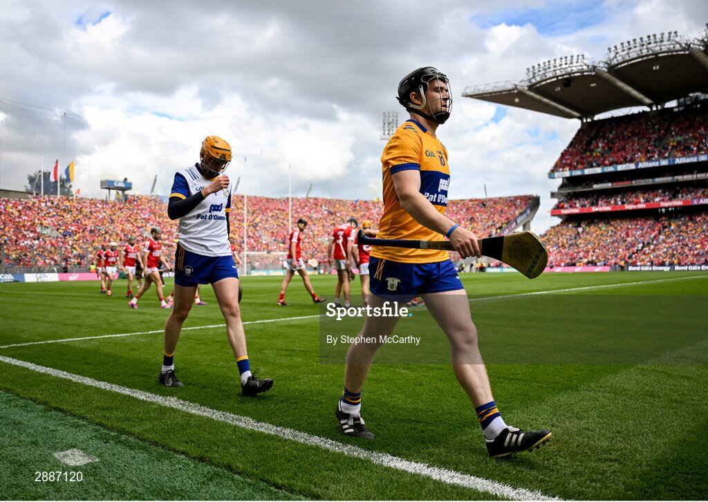 21 July 2024; Tony Kelly of Clare before the GAA Hurling All-Ireland Senior Championship Final between Clare and Cork at Croke Park in Dublin. Photo by Stephen McCarthy/Sportsfile