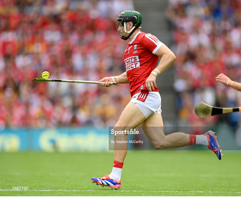 21 July 2024; Mark Coleman of Cork during the GAA Hurling All-Ireland Senior Championship Final between Clare and Cork at Croke Park in Dublin. Photo by Stephen McCarthy/Sportsfile