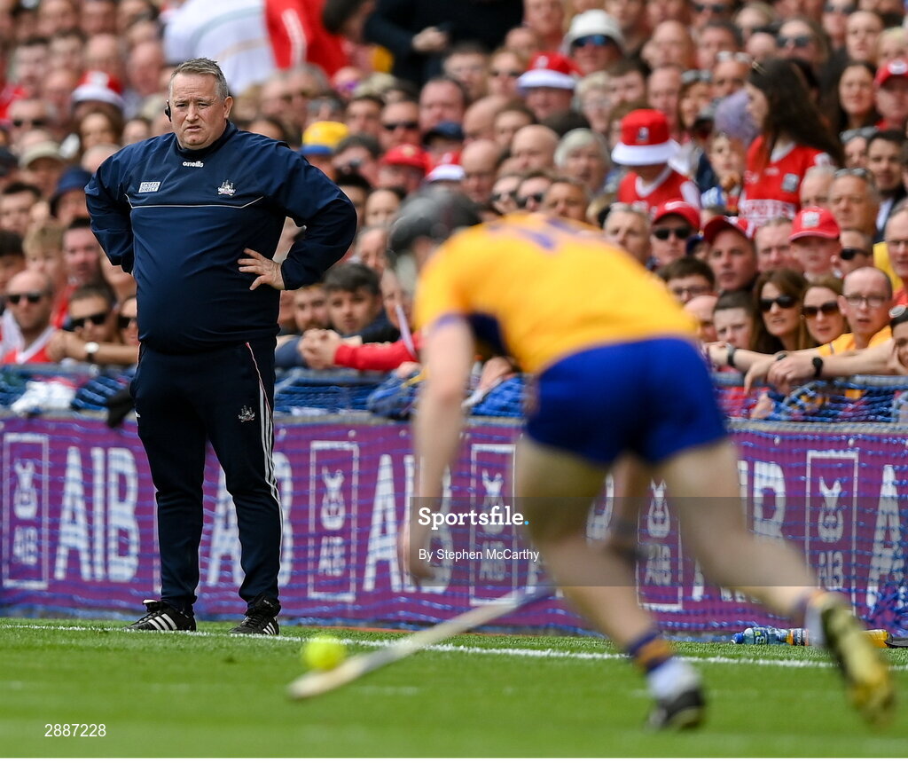 21 July 2024; Cork manager Pat Ryan during the GAA Hurling All-Ireland Senior Championship Final between Clare and Cork at Croke Park in Dublin. Photo by Stephen McCarthy/Sportsfile