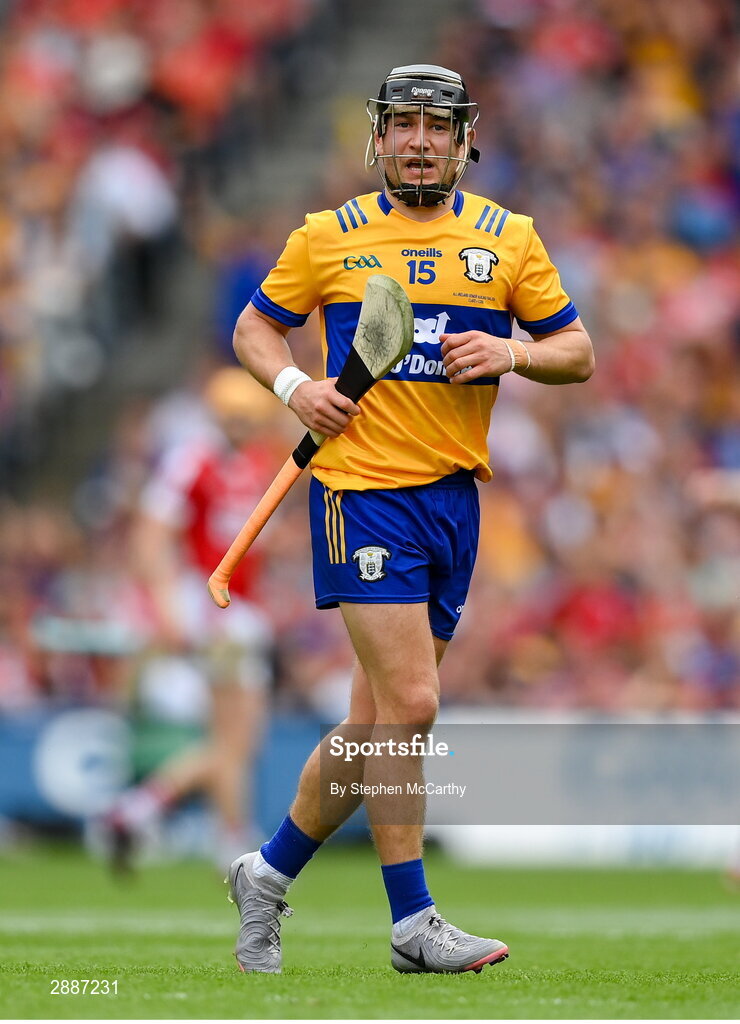 21 July 2024; David Reidy of Clare during the GAA Hurling All-Ireland Senior Championship Final between Clare and Cork at Croke Park in Dublin. Photo by Stephen McCarthy/Sportsfile