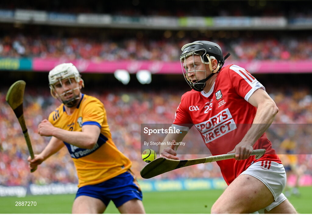 21 July 2024; Jack O'Connor of Cork during the GAA Hurling All-Ireland Senior Championship Final between Clare and Cork at Croke Park in Dublin. Photo by Stephen McCarthy/Sportsfile