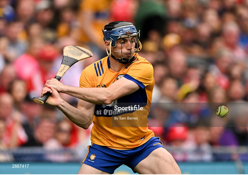 21 July 2024; David McInerney of Clare during the GAA Hurling All-Ireland Senior Championship Final between Clare and Cork at Croke Park in Dublin. Photo by Sam Barnes/Sportsfile