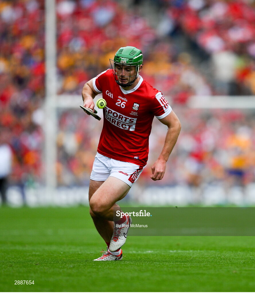 21 July 2024; Robbie O'Flynn of Cork during the GAA Hurling All-Ireland Senior Championship Final between Clare and Cork at Croke Park in Dublin. Photo by Ray McManus/Sportsfile