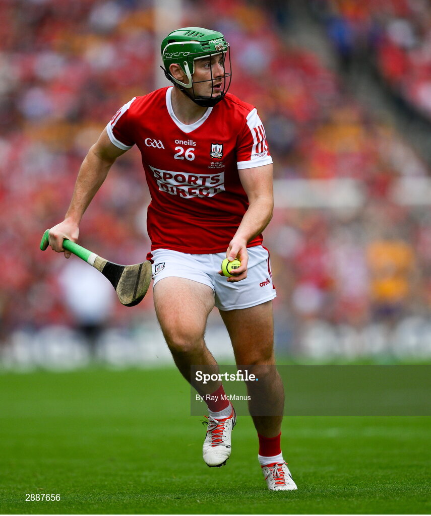 21 July 2024; Robbie O'Flynn of Cork during the GAA Hurling All-Ireland Senior Championship Final between Clare and Cork at Croke Park in Dublin. Photo by Ray McManus/Sportsfile