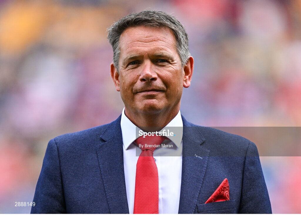 21 July 2024; Alan Browne of the Cork hurling jubilee 1999 All Ireland winning team before the GAA Hurling All-Ireland Senior Championship Final between Clare and Cork at Croke Park in Dublin. Photo by Brendan Moran/Sportsfile