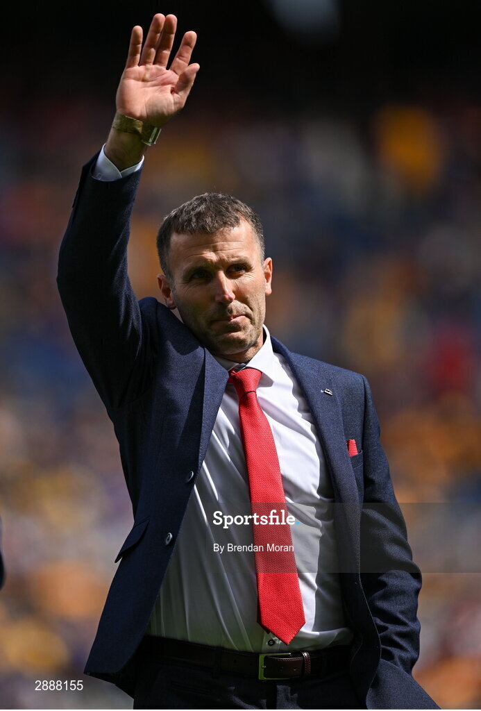 21 July 2024; Ben O'Connor of the Cork hurling jubilee 1999 All Ireland winning team before the GAA Hurling All-Ireland Senior Championship Final between Clare and Cork at Croke Park in Dublin. Photo by Brendan Moran/Sportsfile