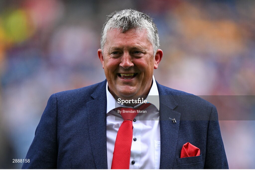 21 July 2024; Sean O'Farrell of the Cork hurling jubilee 1999 All Ireland winning team before the GAA Hurling All-Ireland Senior Championship Final between Clare and Cork at Croke Park in Dublin. Photo by Brendan Moran/Sportsfile
