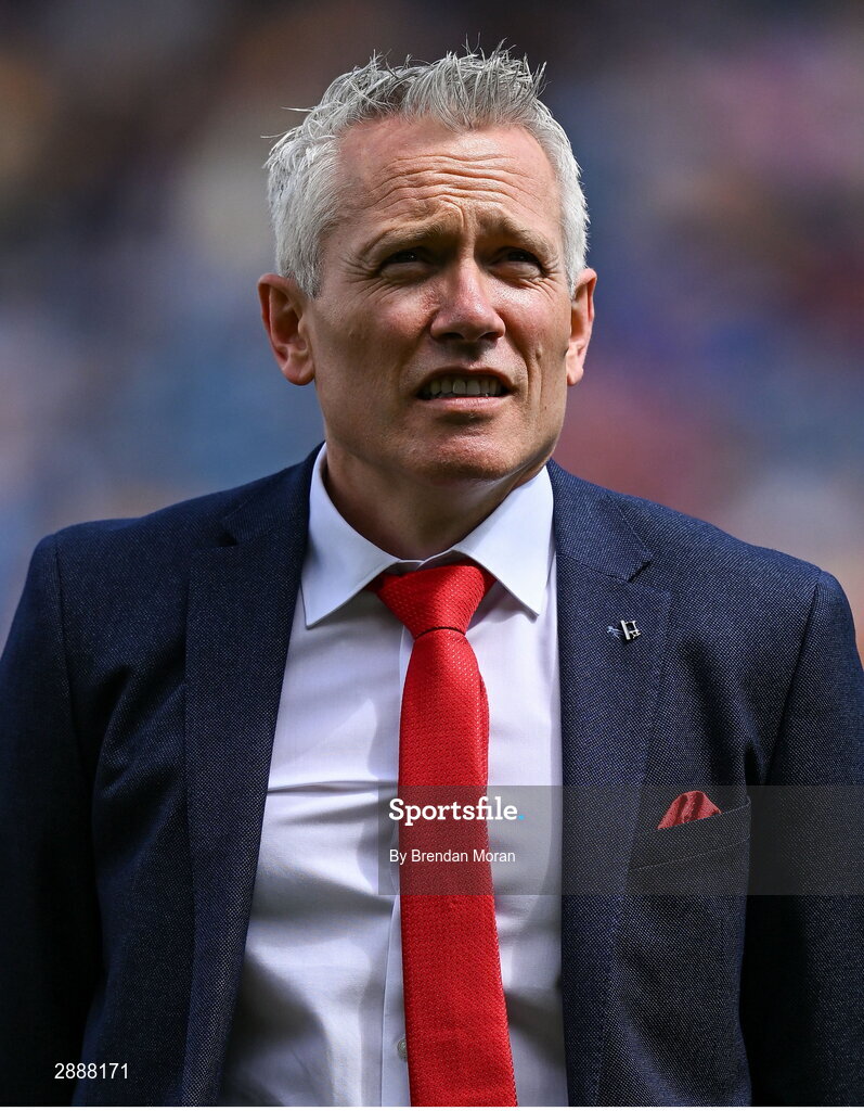 21 July 2024; John Browne of the Cork hurling jubilee 1999 All Ireland winning team before the GAA Hurling All-Ireland Senior Championship Final between Clare and Cork at Croke Park in Dublin. Photo by Brendan Moran/Sportsfile