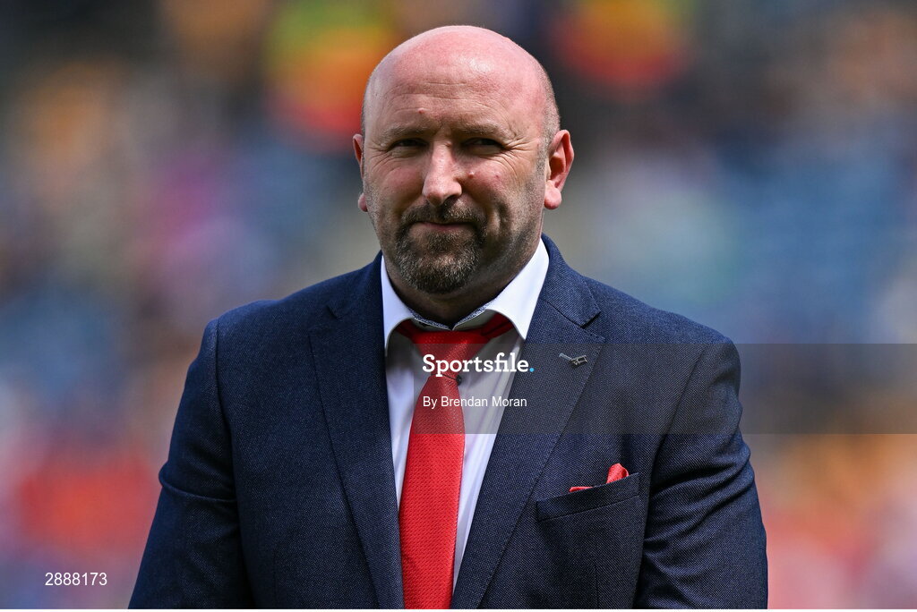 21 July 2024; Brian Corcoran of the Cork hurling jubilee 1999 All Ireland winning team before the GAA Hurling All-Ireland Senior Championship Final between Clare and Cork at Croke Park in Dublin. Photo by Brendan Moran/Sportsfile