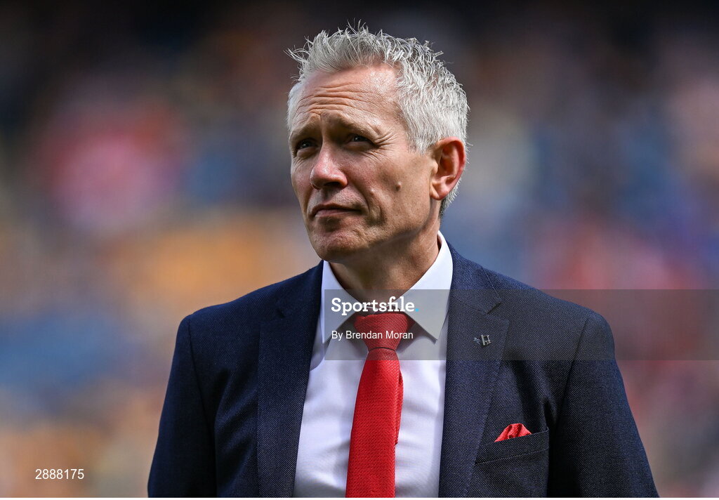 21 July 2024; John Browne of the Cork hurling jubilee 1999 All Ireland winning team before the GAA Hurling All-Ireland Senior Championship Final between Clare and Cork at Croke Park in Dublin. Photo by Brendan Moran/Sportsfile