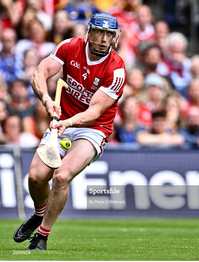 21 July 2024; Seán O'Donoghue of Cork during the GAA Hurling All-Ireland Senior Championship Final between Clare and Cork at Croke Park in Dublin. Photo by Piaras Ó Mídheach/Sportsfile