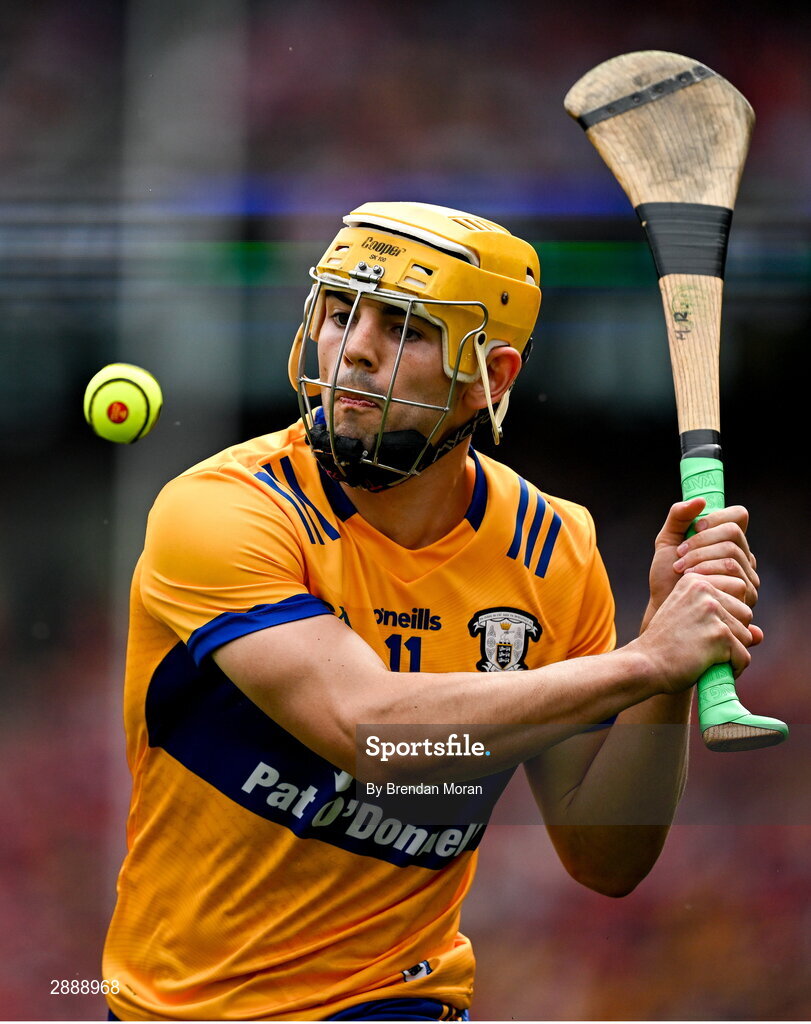 21 July 2024; Mark Rodgers of Clare during the GAA Hurling All-Ireland Senior Championship Final between Clare and Cork at Croke Park in Dublin. Photo by Brendan Moran/Sportsfile