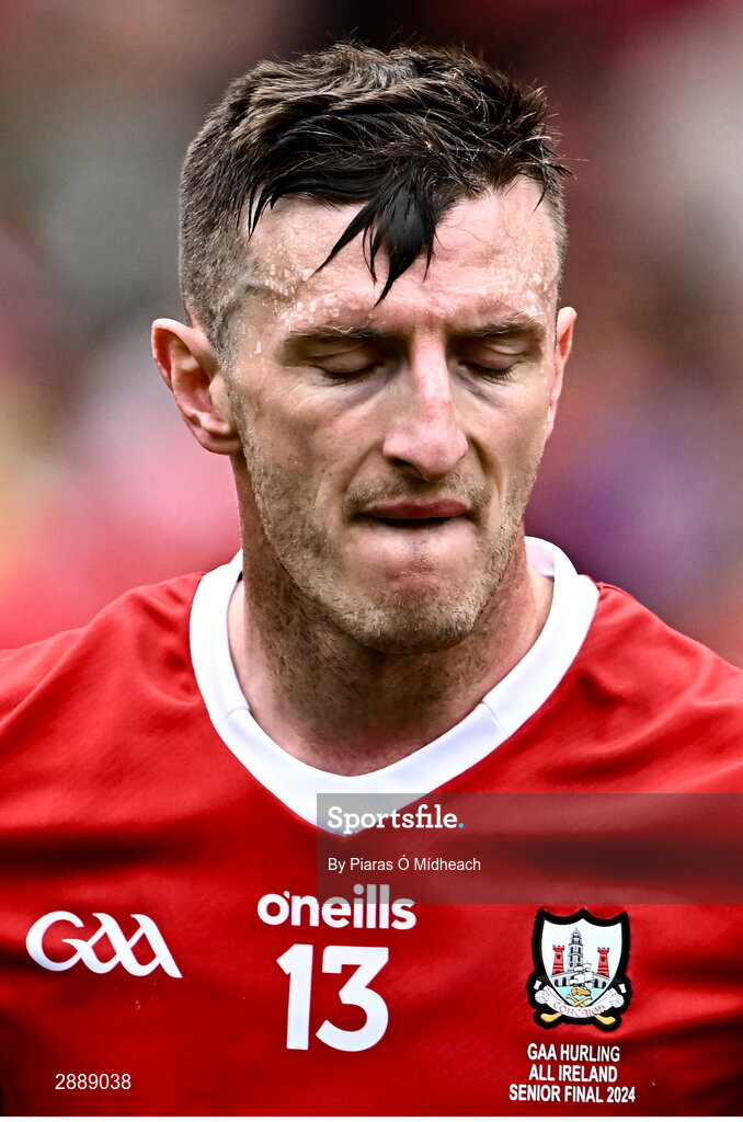 21 July 2024; Patrick Horgan of Cork after his side's defeat in the GAA Hurling All-Ireland Senior Championship Final between Clare and Cork at Croke Park in Dublin. Photo by Piaras Ó Mídheach/Sportsfile