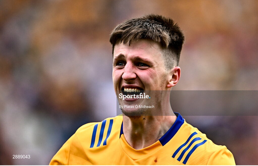 21 July 2024; Diarmuid Ryan of Clare celebrates after his side's victory in the GAA Hurling All-Ireland Senior Championship Final between Clare and Cork at Croke Park in Dublin. Photo by Piaras Ó Mídheach/Sportsfile