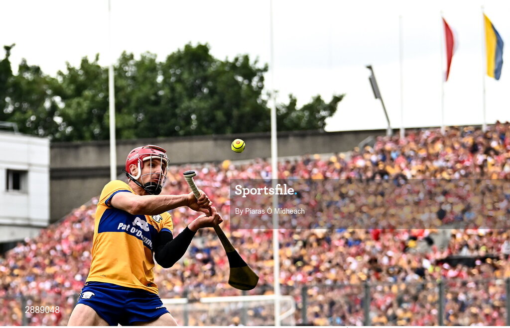 21 July 2024; John Conlon of Clare during the GAA Hurling All-Ireland Senior Championship Final between Clare and Cork at Croke Park in Dublin. Photo by Piaras Ó Mídheach/Sportsfile