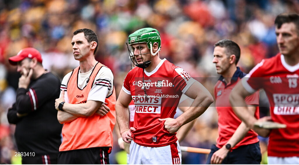 21 July 2024; Robbie O'Flynn of Cork, 26, after his side's defeat in the GAA Hurling All-Ireland Senior Championship Final between Clare and Cork at Croke Park in Dublin. Photo by Piaras Ó Mídheach/Sportsfile
