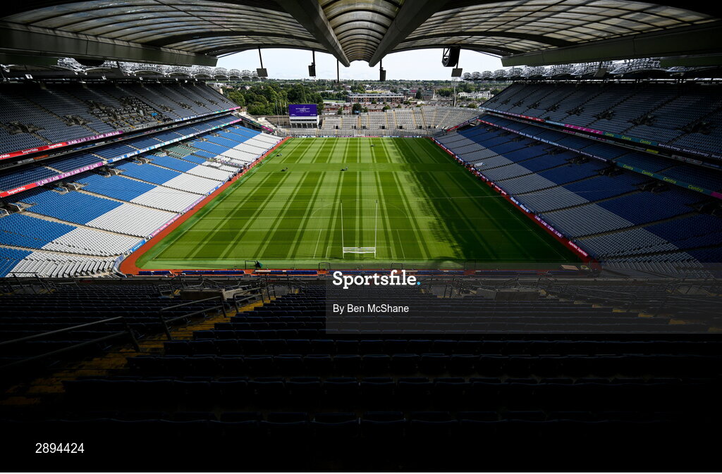 28 July 2024; A general view before the GAA Football All-Ireland Senior Championship Final match between Armagh and Galway at Croke Park in Dublin. Photo by Ben McShane/Sportsfile