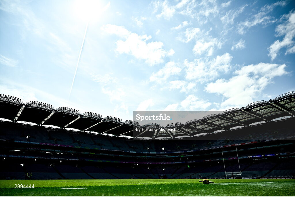28 July 2024; A general view of the pitch before the GAA Football All-Ireland Senior Championship Final match between Armagh and Galway at Croke Park in Dublin. Photo by Piaras Ó Mídheach/Sportsfile