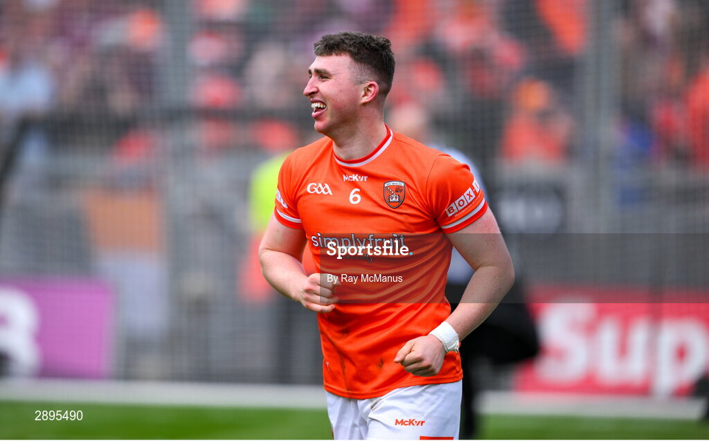 28 July 2024; Tiernan Kelly of Armagh after the GAA Football All-Ireland Senior Championship Final match between Armagh and Galway at Croke Park in Dublin. Photo by Ray McManus/Sportsfile