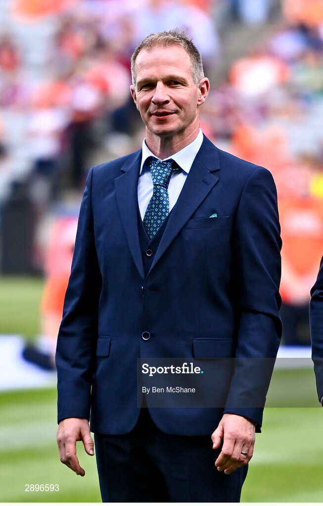 28 July 2024; Richie Kealy of the 1999 All-Ireland winning Meath football jubilee team who were honoured before the GAA Football All-Ireland Senior Championship Final match between Armagh and Galway at Croke Park in Dublin. Photo by Ben McShane/Sportsfile