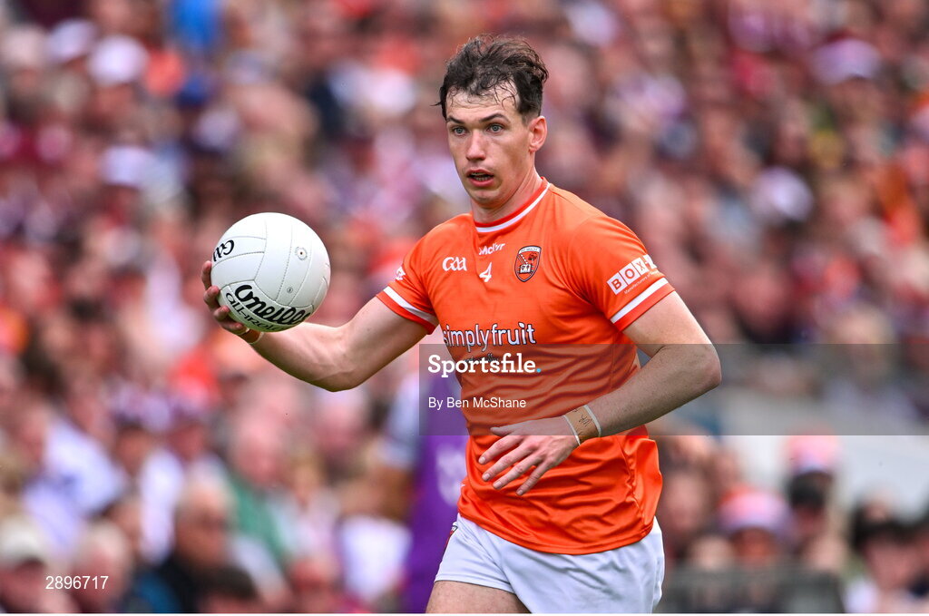 28 July 2024; Barry McCambridge of Armagh during the GAA Football All-Ireland Senior Championship Final match between Armagh and Galway at Croke Park in Dublin. Photo by Ben McShane/Sportsfile
