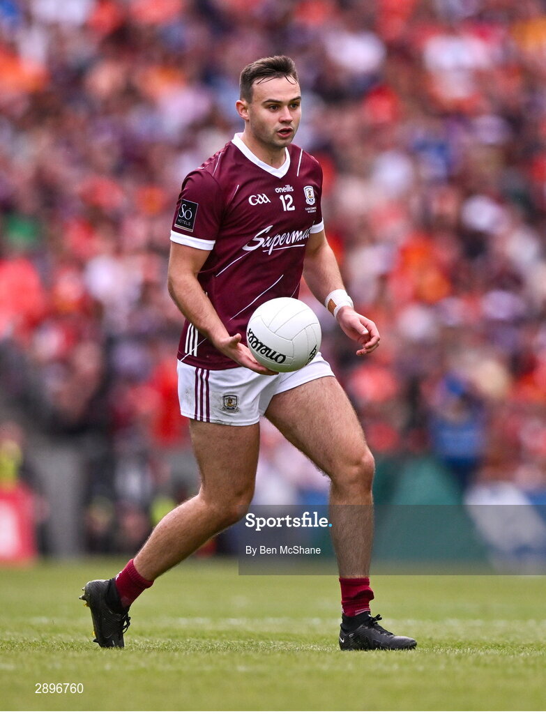 28 July 2024; Cillian McDaid of Galway during the GAA Football All-Ireland Senior Championship Final match between Armagh and Galway at Croke Park in Dublin. Photo by Ben McShane/Sportsfile