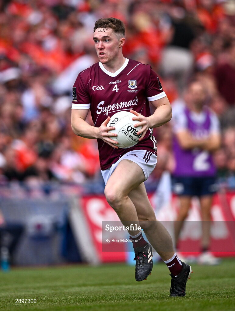 28 July 2024; Jack Glynn of Galway during the GAA Football All-Ireland Senior Championship Final match between Armagh and Galway at Croke Park in Dublin. Photo by Ben McShane/Sportsfile