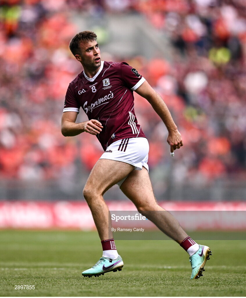 28 July 2024; Paul Conroy of Galway during the GAA Football All-Ireland Senior Championship Final match between Armagh and Galway at Croke Park in Dublin. Photo by Ramsey Cardy/Sportsfile