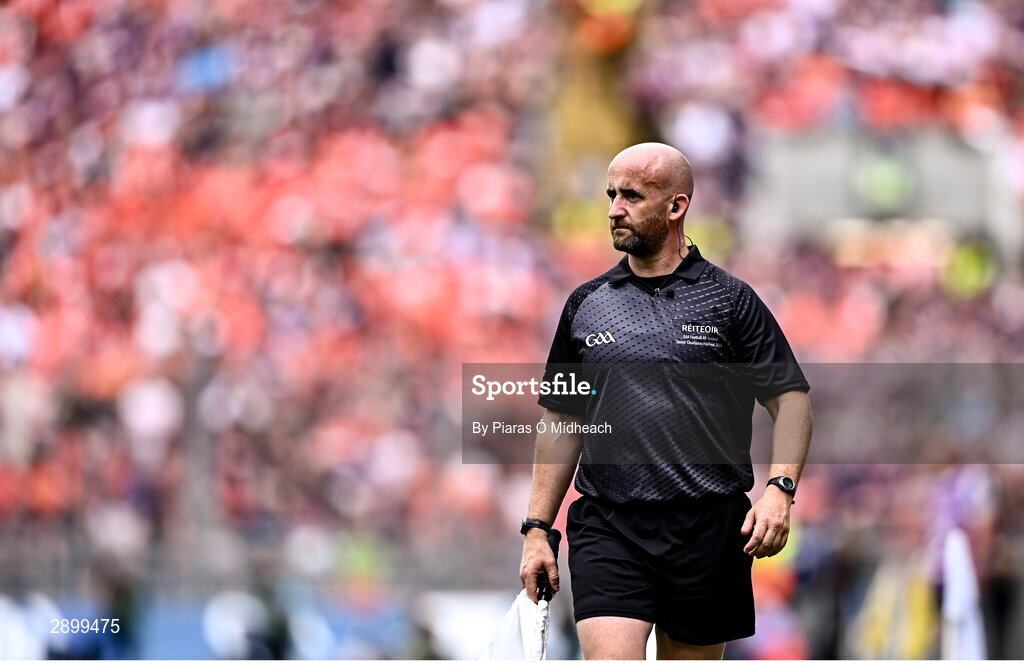 28 July 2024; Linesman Brendan Cawley during the GAA Football All-Ireland Senior Championship Final match between Armagh and Galway at Croke Park in Dublin. Photo by Piaras Ó Mídheach/Sportsfile