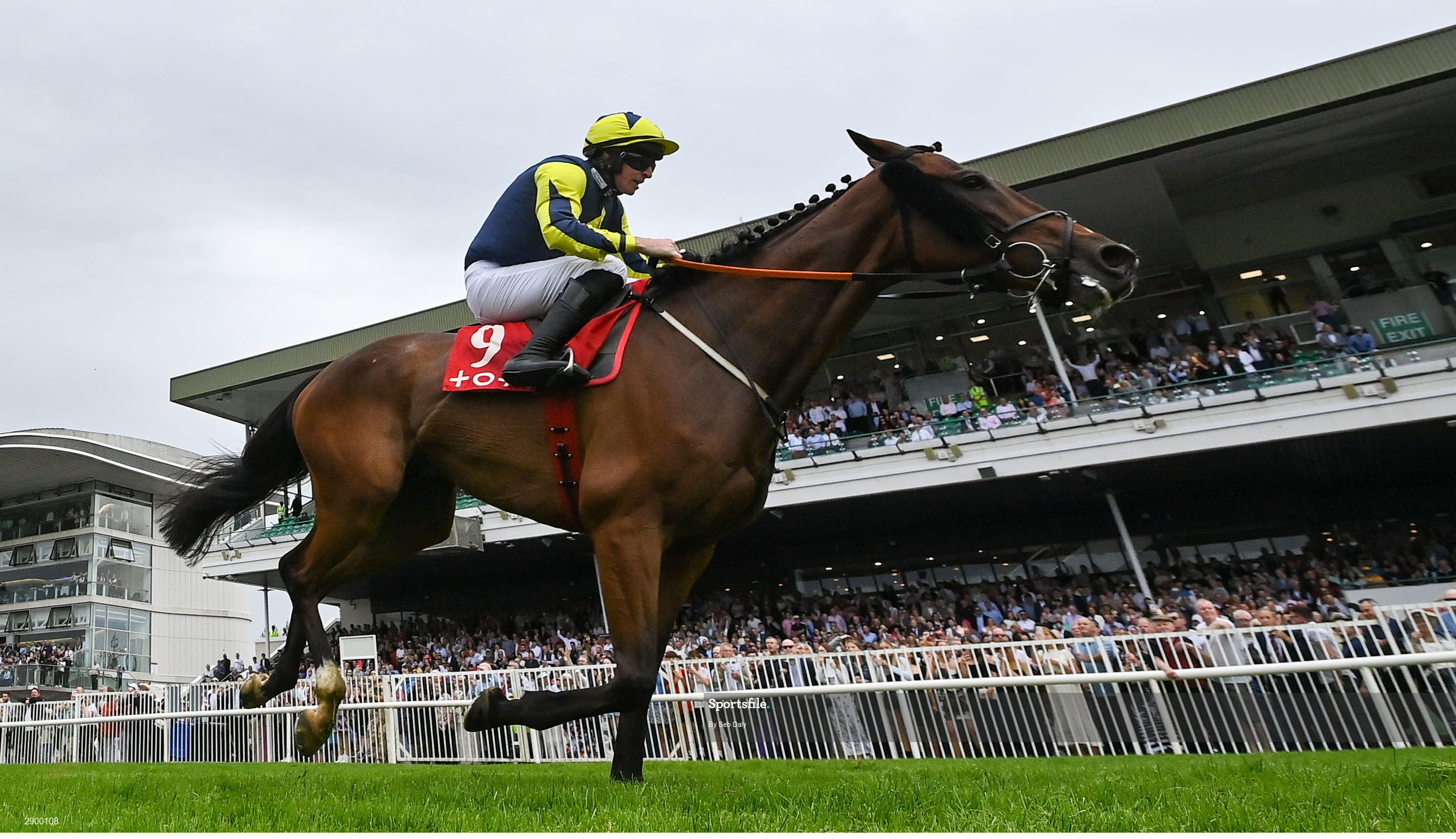 31 July 2024; Lightkeeper, with Jack Kennedy up, on their way to winning the Tote.ie Maiden Hurdle during day three of the Galway Races Summer Festival at Ballybrit Racecourse in Galway. Photo by Seb Daly/Sportsfile
