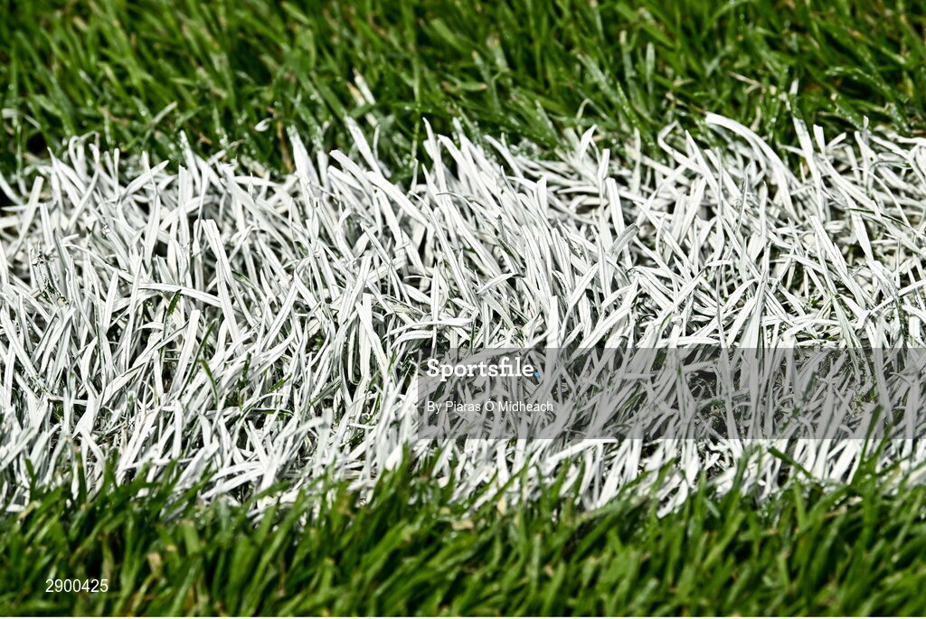 21 July 2024; A general view of pitch markings before the GAA Hurling All-Ireland Senior Championship Final between Clare and Cork at Croke Park in Dublin. Photo by Piaras Ó Mídheach/Sportsfile