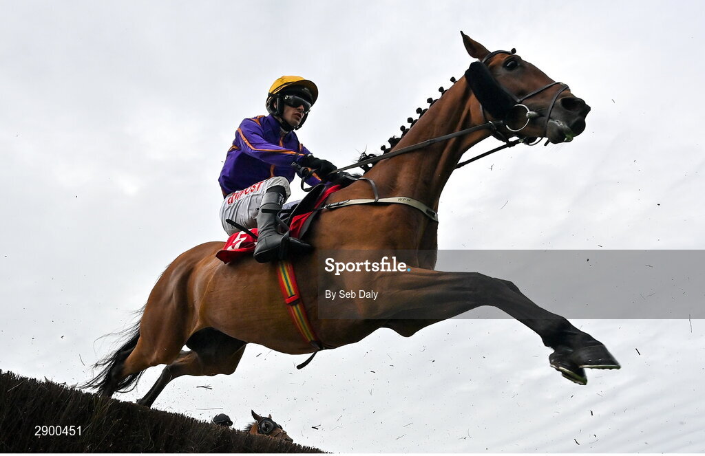 31 July 2024; Authorized Art, with Danny Mullins up, during the Tote Galway Plate during day three of the Galway Races Summer Festival at Ballybrit Racecourse in Galway. Photo by Seb Daly/Sportsfile