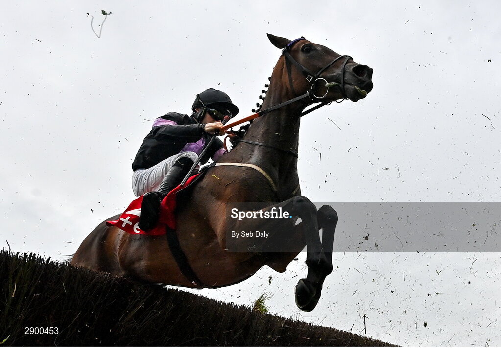 31 July 2024; Hurricane Georgie, with Kevin Sexton up, during the Tote Galway Plate during day three of the Galway Races Summer Festival at Ballybrit Racecourse in Galway. Photo by Seb Daly/Sportsfile