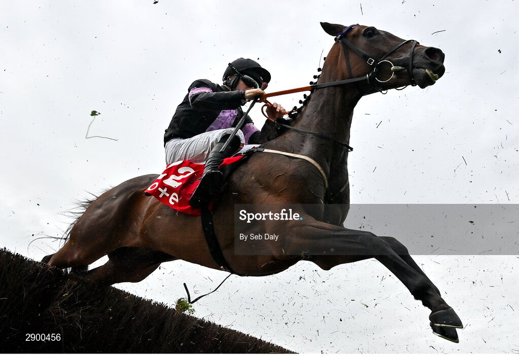 31 July 2024; Hurricane Georgie, with Kevin Sexton up, during the Tote Galway Plate during day three of the Galway Races Summer Festival at Ballybrit Racecourse in Galway. Photo by Seb Daly/Sportsfile