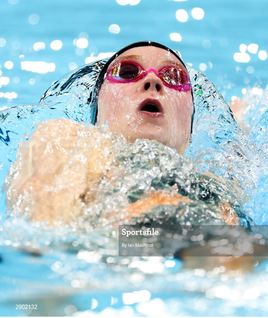 2 August 2024; Ellen Walshe of Team Ireland in action during the women's 200m individual medley heats at the Paris La Défense Arena during the 2024 Paris Summer Olympic Games in Paris, France. Photo by Ian MacNicol/Sportsfile