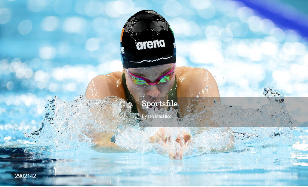 2 August 2024; Ellen Walshe of Team Ireland in action during the women's 200m individual medley heats at the Paris La Défense Arena during the 2024 Paris Summer Olympic Games in Paris, France. Photo by Ian MacNicol/Sportsfile