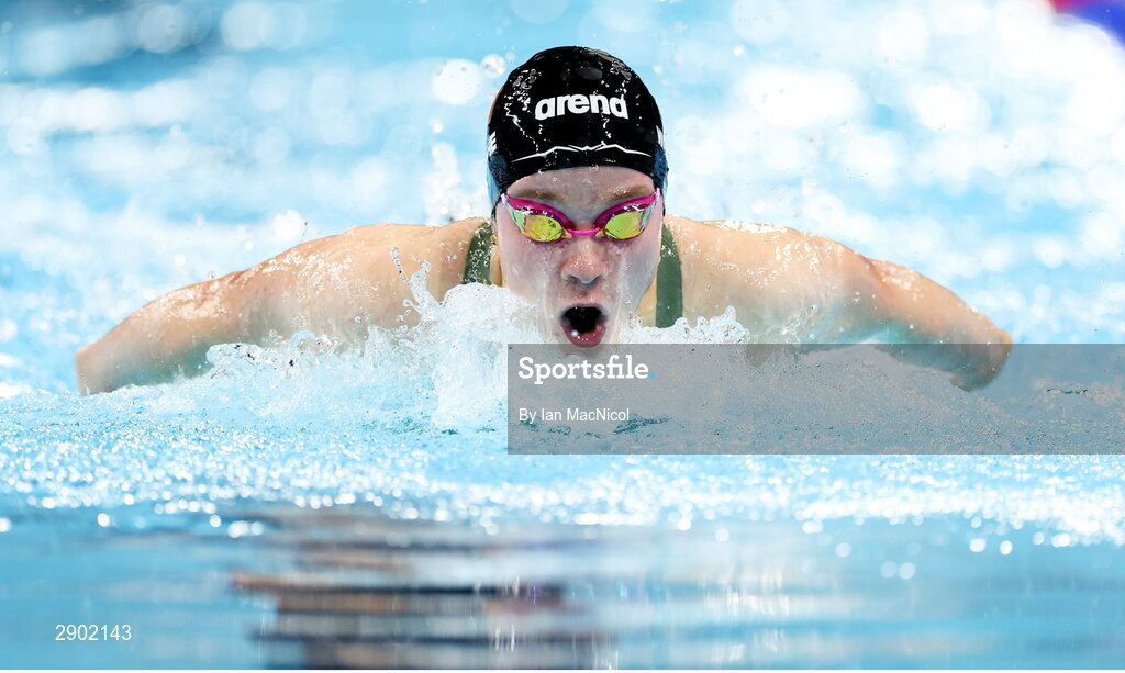 2 August 2024; Ellen Walshe of Team Ireland in action during the women's 200m individual medley heats at the Paris La Défense Arena during the 2024 Paris Summer Olympic Games in Paris, France. Photo by Ian MacNicol/Sportsfile