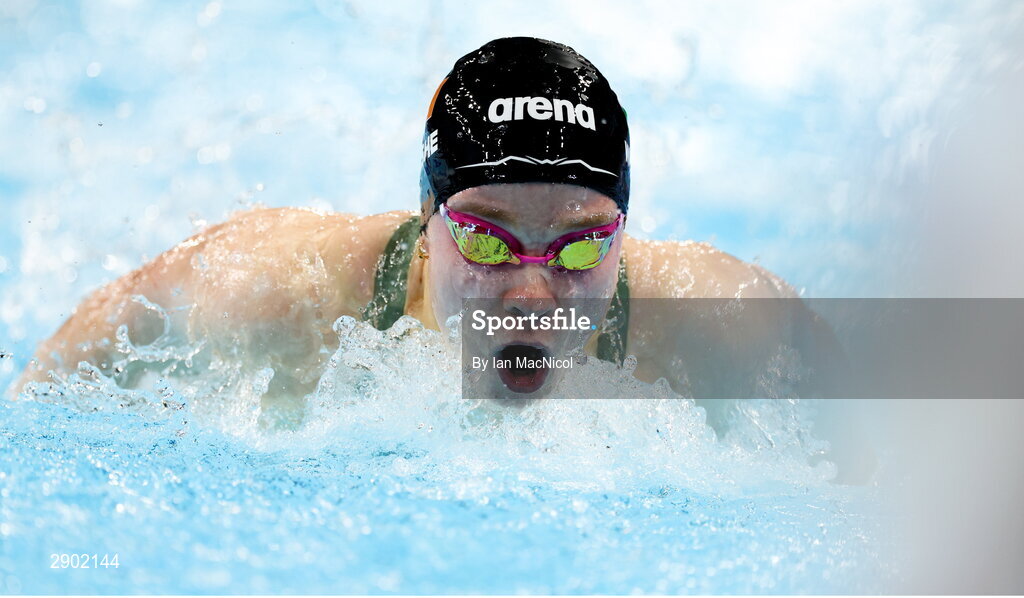 2 August 2024; Ellen Walshe of Team Ireland in action during the women's 200m individual medley heats at the Paris La Défense Arena during the 2024 Paris Summer Olympic Games in Paris, France. Photo by Ian MacNicol/Sportsfile