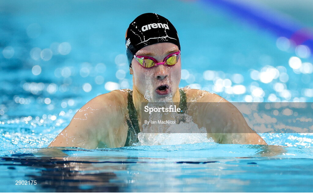 2 August 2024; Ellen Walshe of Team Ireland in action during the women's 200m individual medley heats at the Paris La Défense Arena during the 2024 Paris Summer Olympic Games in Paris, France. Photo by Ian MacNicol/Sportsfile