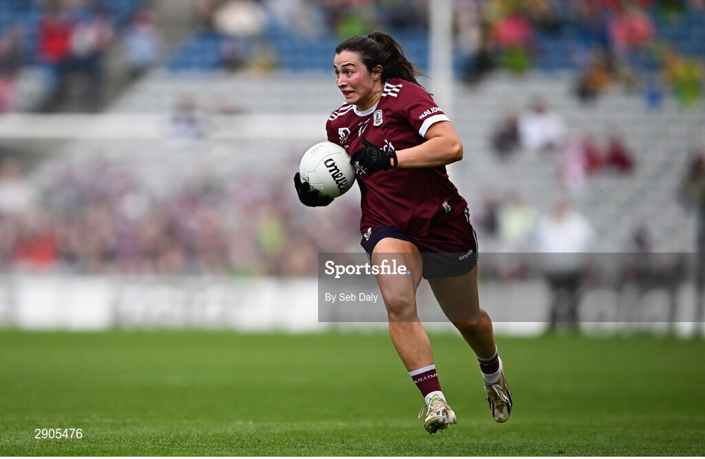 4 August 2024; Leanne Coen of Galway during the TG4 All-Ireland Ladies Football Senior Championship final match between Galway and Kerry at Croke Park, Dublin. Photo by Seb Daly/Sportsfile