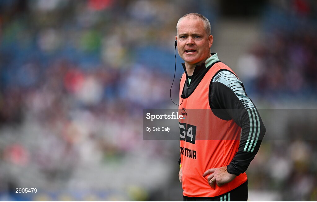4 August 2024; Kerry manager Declan Quill during the TG4 All-Ireland Ladies Football Senior Championship final match between Galway and Kerry at Croke Park, Dublin. Photo by Seb Daly/Sportsfile