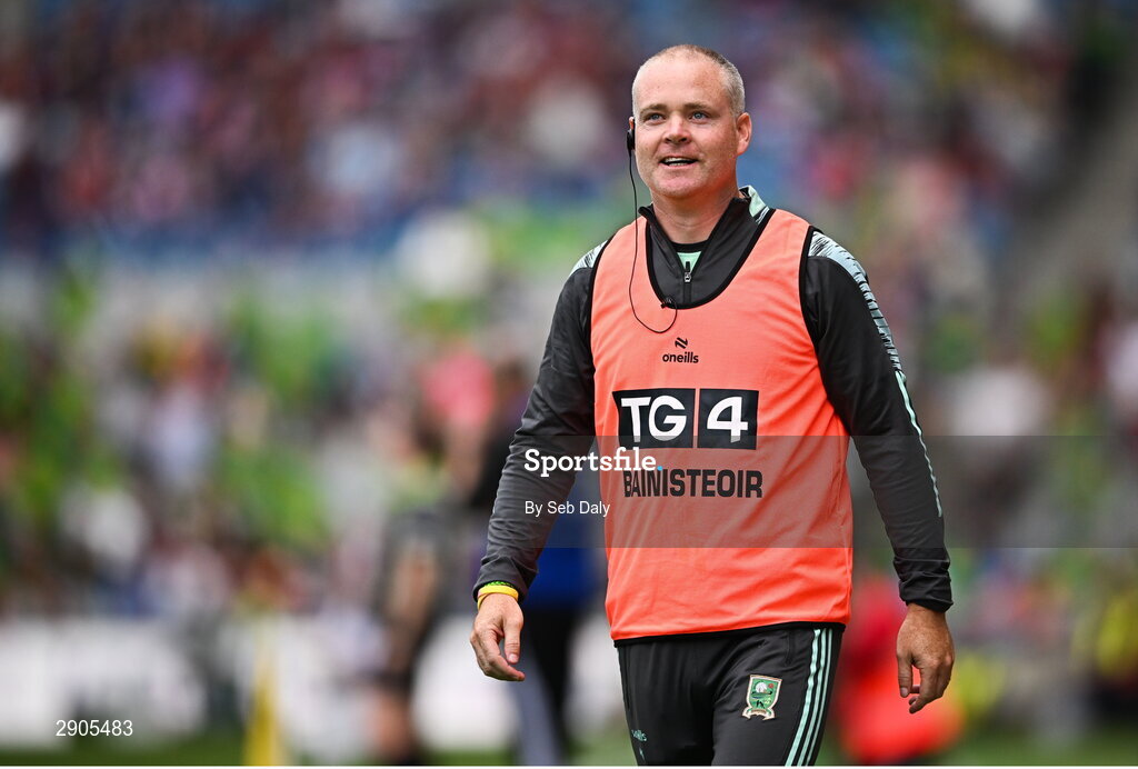 4 August 2024; Kerry manager Declan Quill during the TG4 All-Ireland Ladies Football Senior Championship final match between Galway and Kerry at Croke Park, Dublin. Photo by Seb Daly/Sportsfile