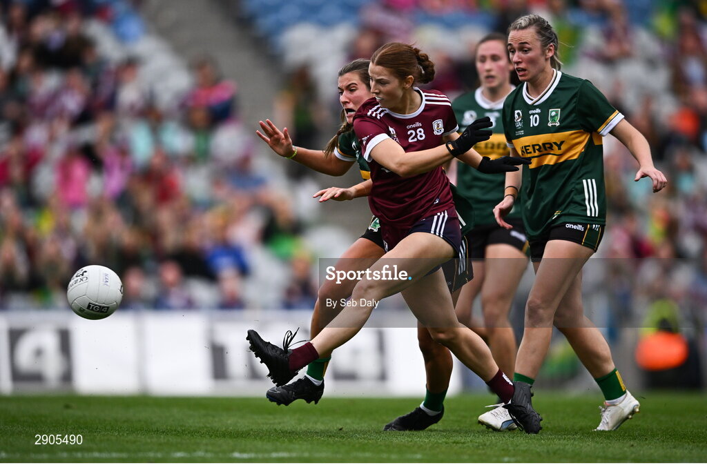 4 August 2024; Marta Banek of Galway during the TG4 All-Ireland Ladies Football Senior Championship final match between Galway and Kerry at Croke Park, Dublin. Photo by Seb Daly/Sportsfile