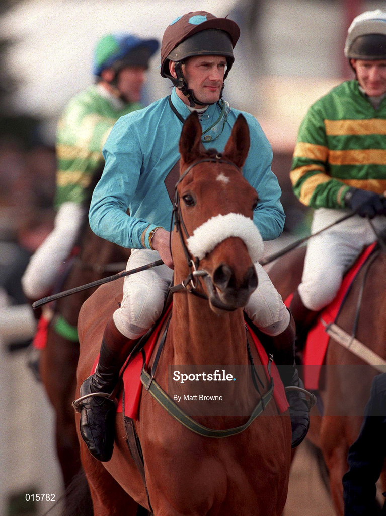 19 March 1998; Anthony Martin on Deejaydee during day three of the Cheltenham Racing Festival at Prestbury Park in Cheltenham, England. Photo by Matt Browne/Sportsfile
