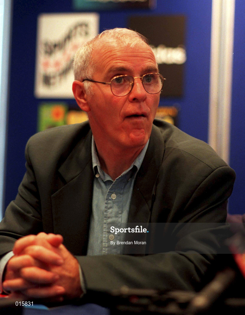 27 August 1996; Boxing trainer Brendan Ingle during a Press Conference in Dublin. Photo by Brendan Moran/Sportsfile