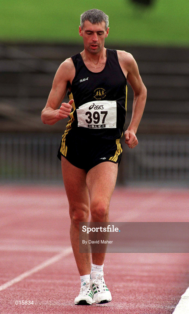 13 July 1997; Brendan McDaid of Letterkenny A.C. during the BLÉ National Track & Field Championships at Morton Stadium in Santry, Dublin. Photo by David Maher/Sportsfile