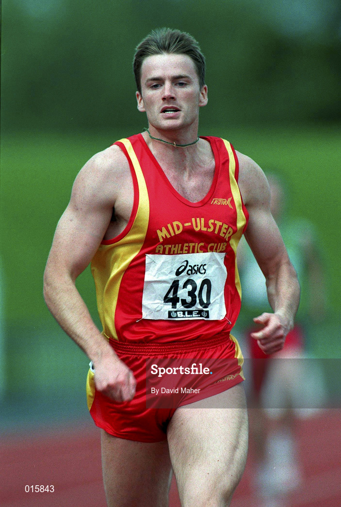 13 July 1997; Brian Forbes of Mid Ulster A.C. during the BLÉ National Track & Field Championships at Morton Stadium in Santry, Dublin. Photo by David Maher/Sportsfile