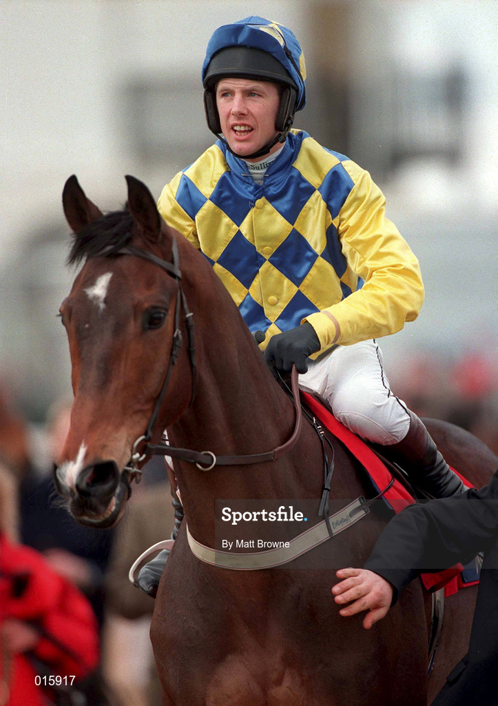 18 March 1998; Charlie Swan on Cloone Bridge during day two of the Cheltenham Racing Festival at Prestbury Park in Cheltenham, England. Photo by Matt Browne/Sportsfile